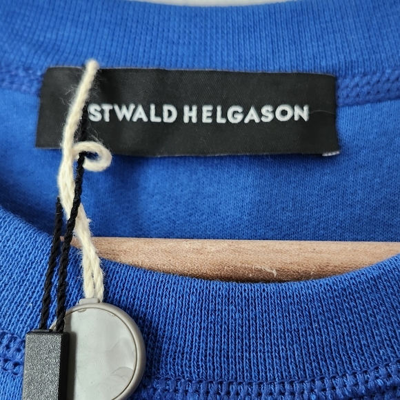 Ostwald Helgason Authentic Design Sweatshirt Dress Silk Wool Blend NWT Orig $400 - Picture 4 of 8